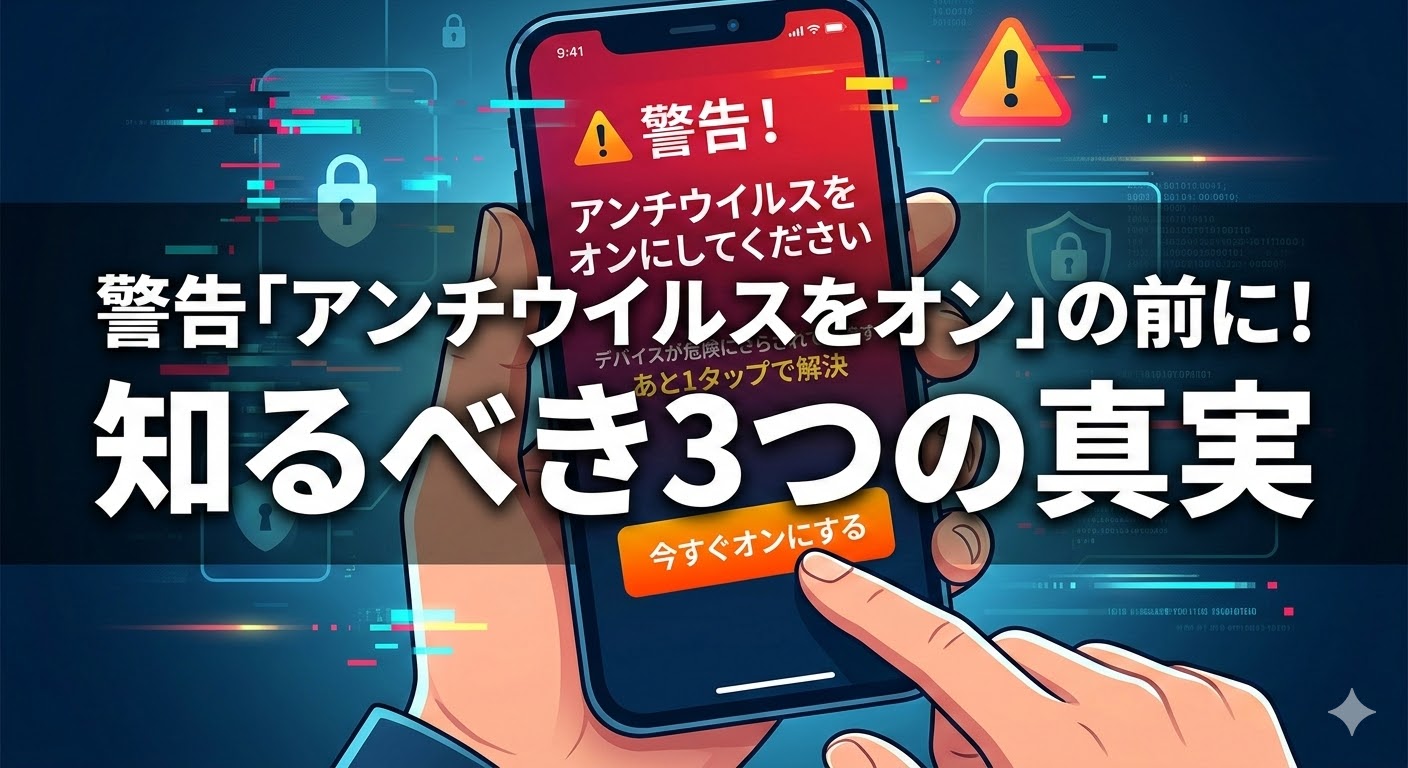 アンチウイルスをオンにしてください警告…「あと1タップ」の前に知るべき3つの真実画像