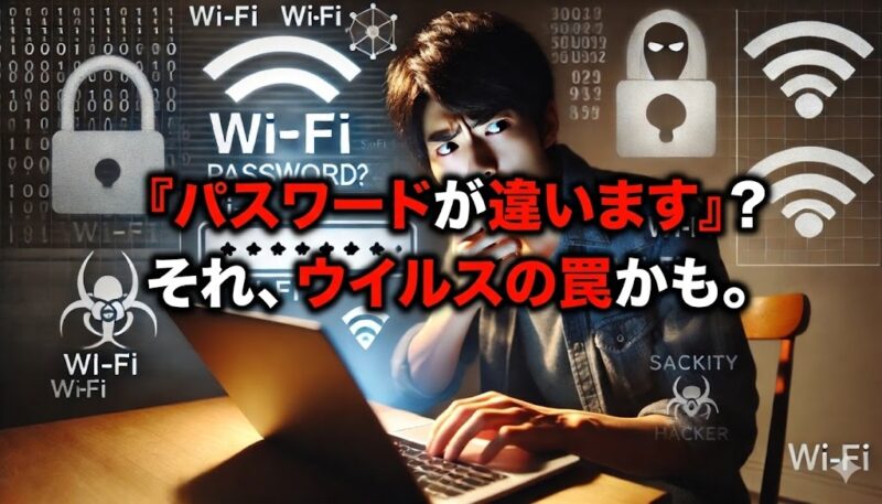 Wi-Fi『パスワードが違います』表示の裏で…知らないと危ないウイルスの影の画像
