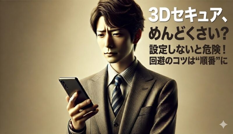 3Dセキュアはめんどくさい…？設定しないと起きること、回避のコツは“この順番”での画像