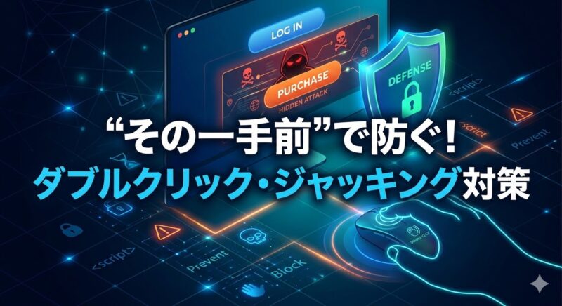 ダブルクリックジャッキングの実例と対策｜“その一手前”で止める方法画像