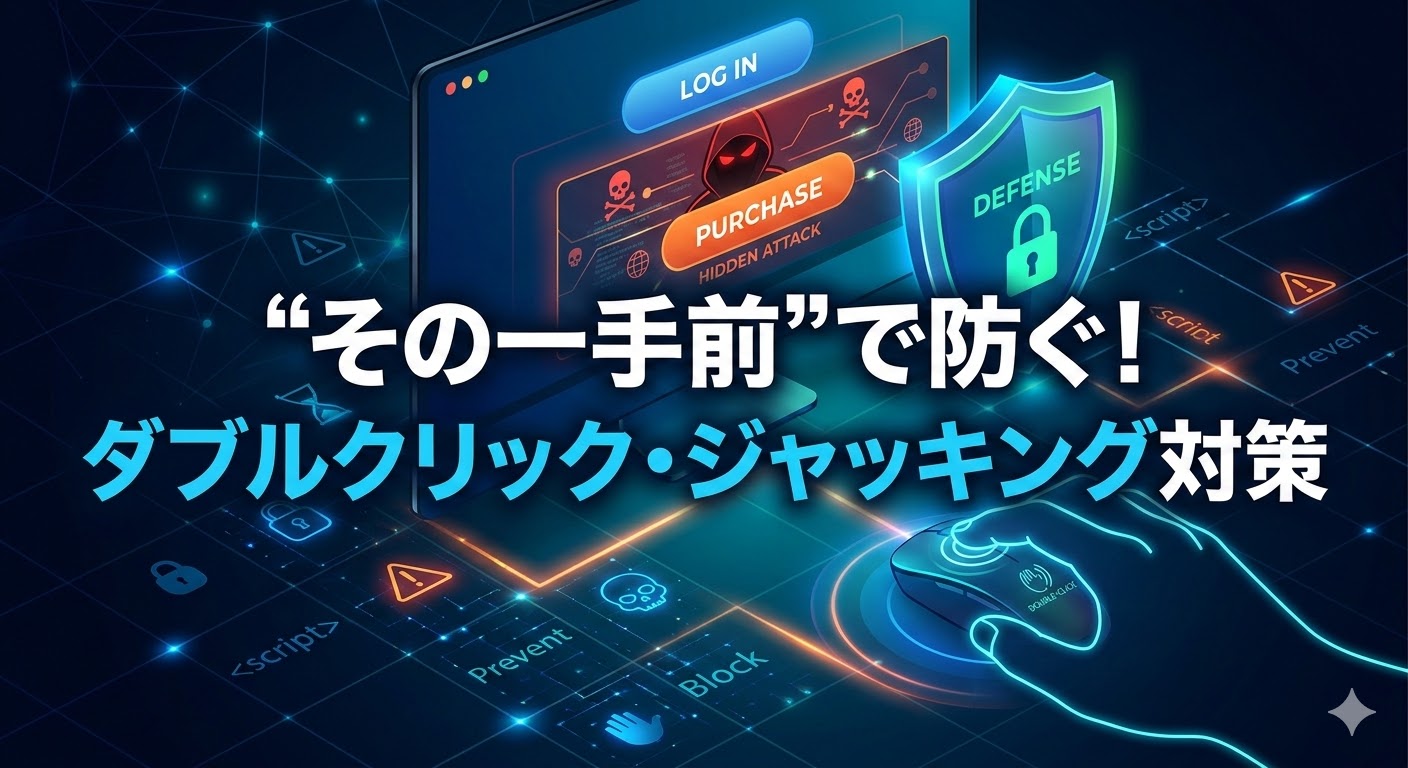 ダブルクリックジャッキングの実例と対策｜“その一手前”で止める方法画像
