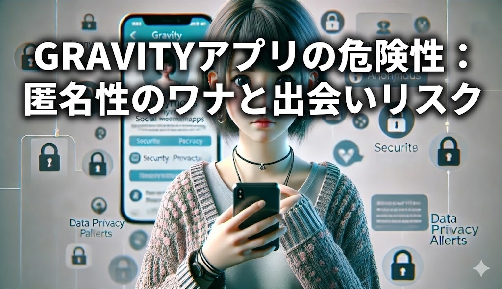 GRAVITYアプリの危険性を気にする女性画像