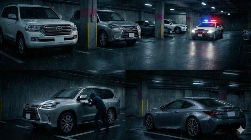 盗難に狙われやすい車種とは？