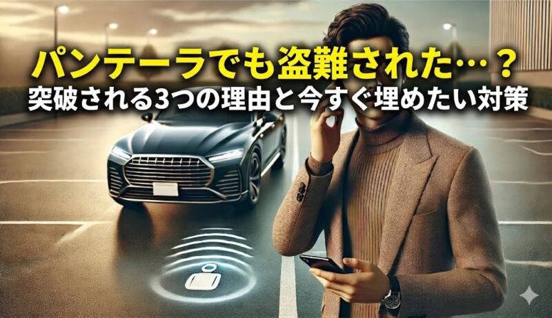 盗難を心配する男性画像