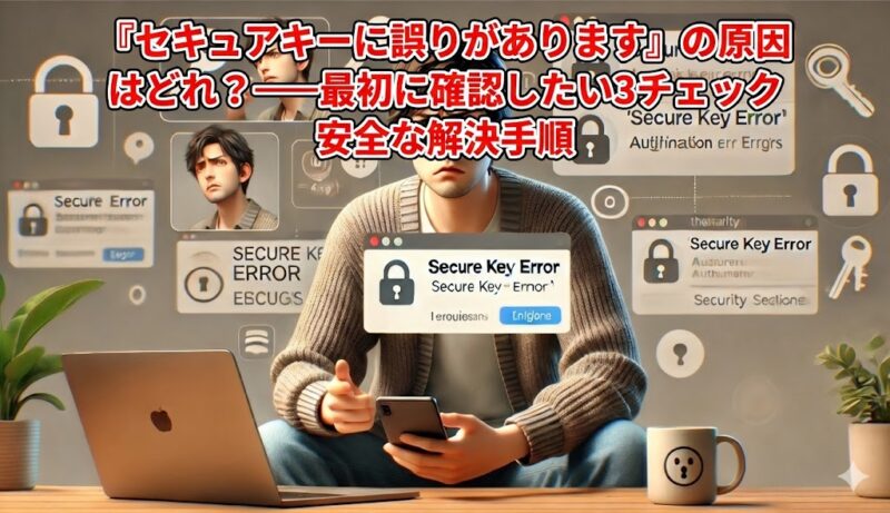 『セキュアキーに誤りがあります』の原因はどれ？――最初に確認したい3チェックと安全な解決手順