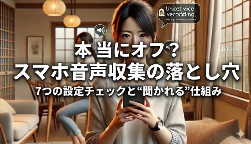 スマホ音声収集オフでも油断禁物？設定ミスで声が漏れる理由とは