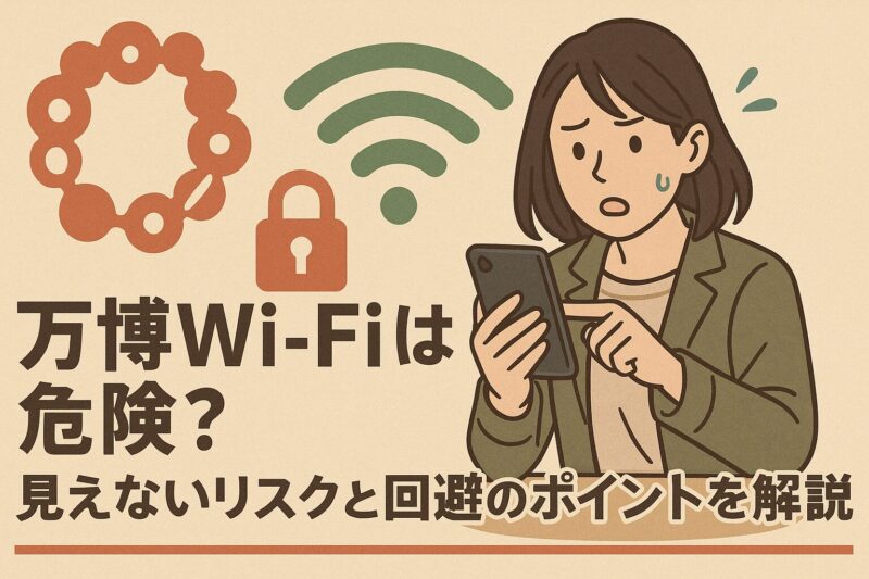 万博Wi-Fiは危険？見えないリスクと回避のポイントを解説アイキャッチ画像