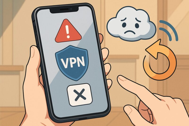 VPNアプリが不具合を起こしたときの対処法【再インストールも視野に】]