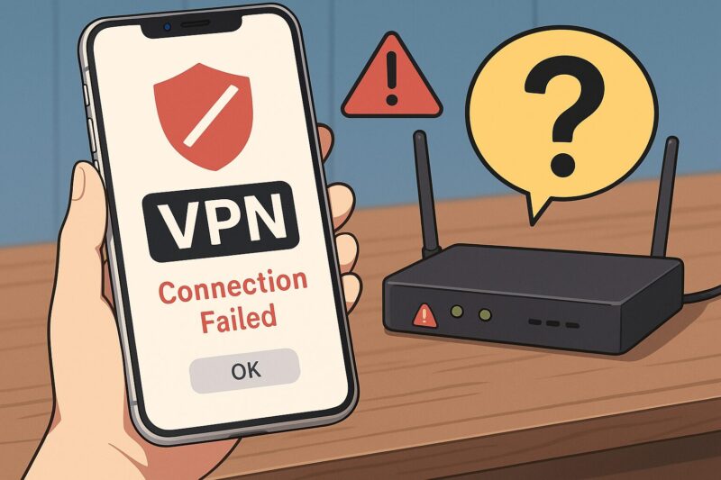 VPN設定後に接続できない場合の原因と対処法