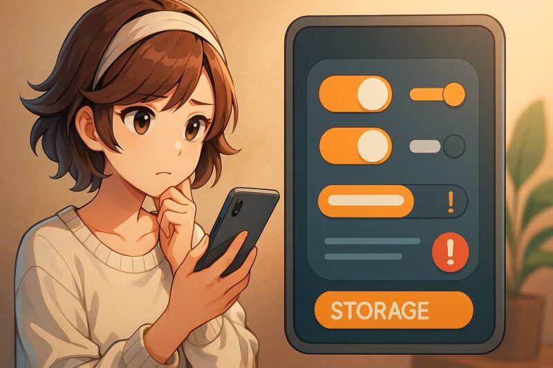 自動削除を止める!設定確認と容量不足への対策