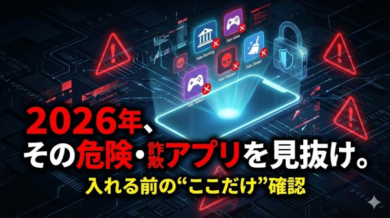 危険アプリ・詐欺アプリの5大ジャンルと4つの被害
