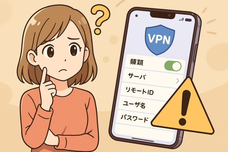 iPhone16でVPNを設定する方法と、つまずきやすいポイント