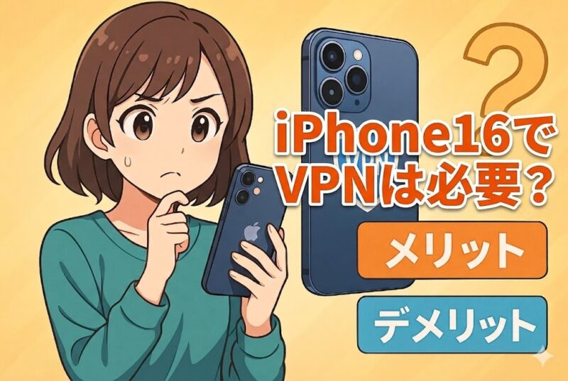 iPhone16でvpnは必要？読まないと損する「3つの判断軸」と「4つの注意点」の画像