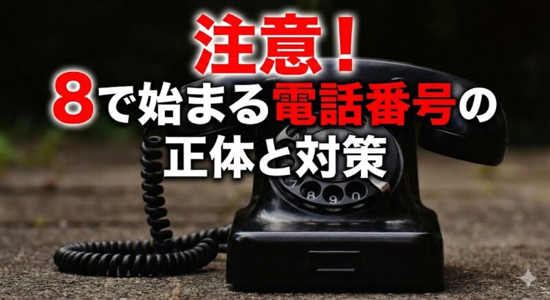 8で始まる電話番号の正体｜+81や0800の安全度を見抜く5つのポイント