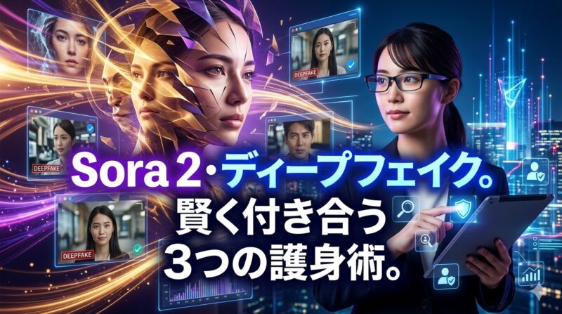 Sora 2のディープフェイク脅威に備える、悪用から身を守り賢く付き合うための3つの新習慣を解説