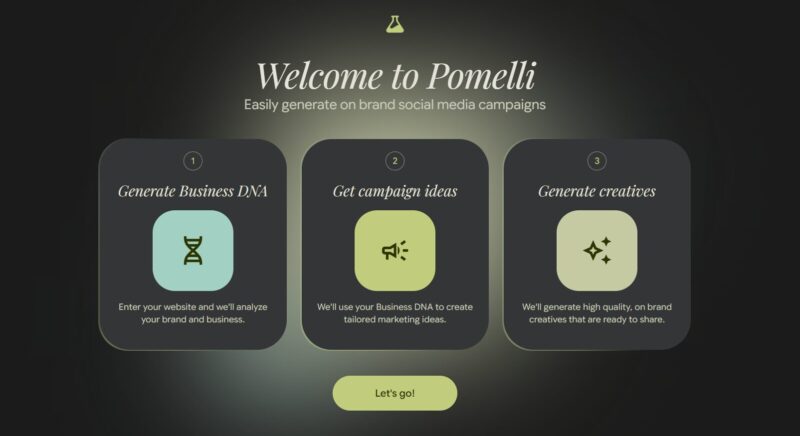 Pomeliサービス画面