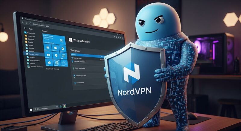 WindowsDefenderを守っているNordVPN君