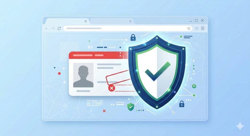 有効期限が切れた身分証明書をセキュリティ機能がブロックしているイメージ図