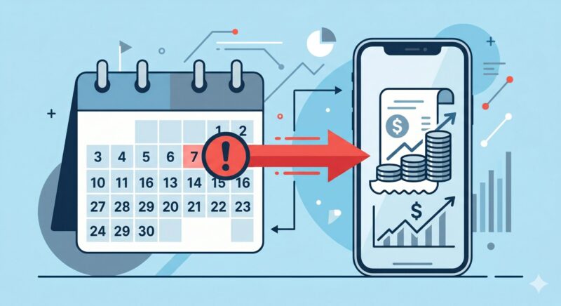 BeautyPlusの7日間無料トライアルから自動課金に切り替わる仕組みの図解