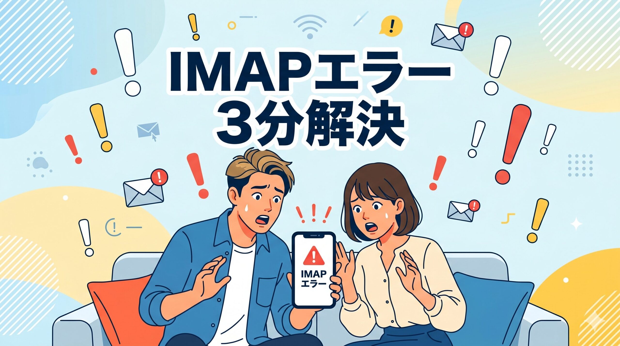 IMAPアカウントエラーが出たときの3分解決手順と乗っ取り対策