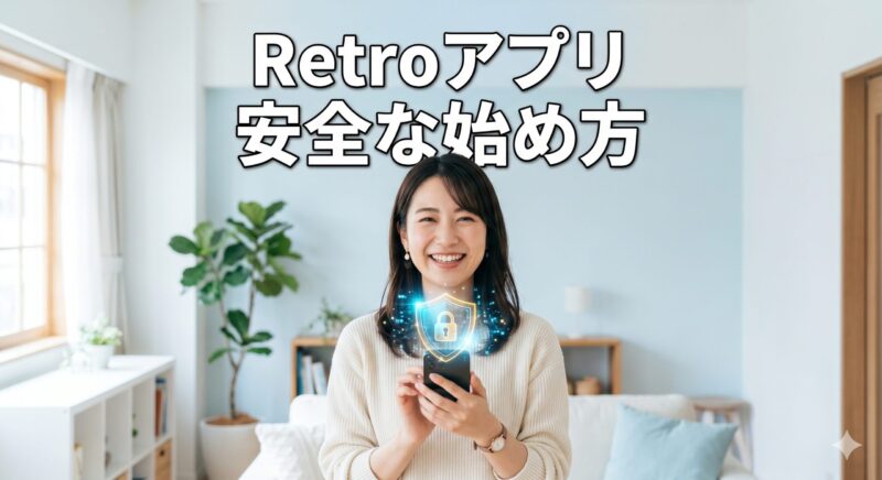 Retroアプリの危険性を防ぎ、安全な始め方を解説するアイキャッチ画像