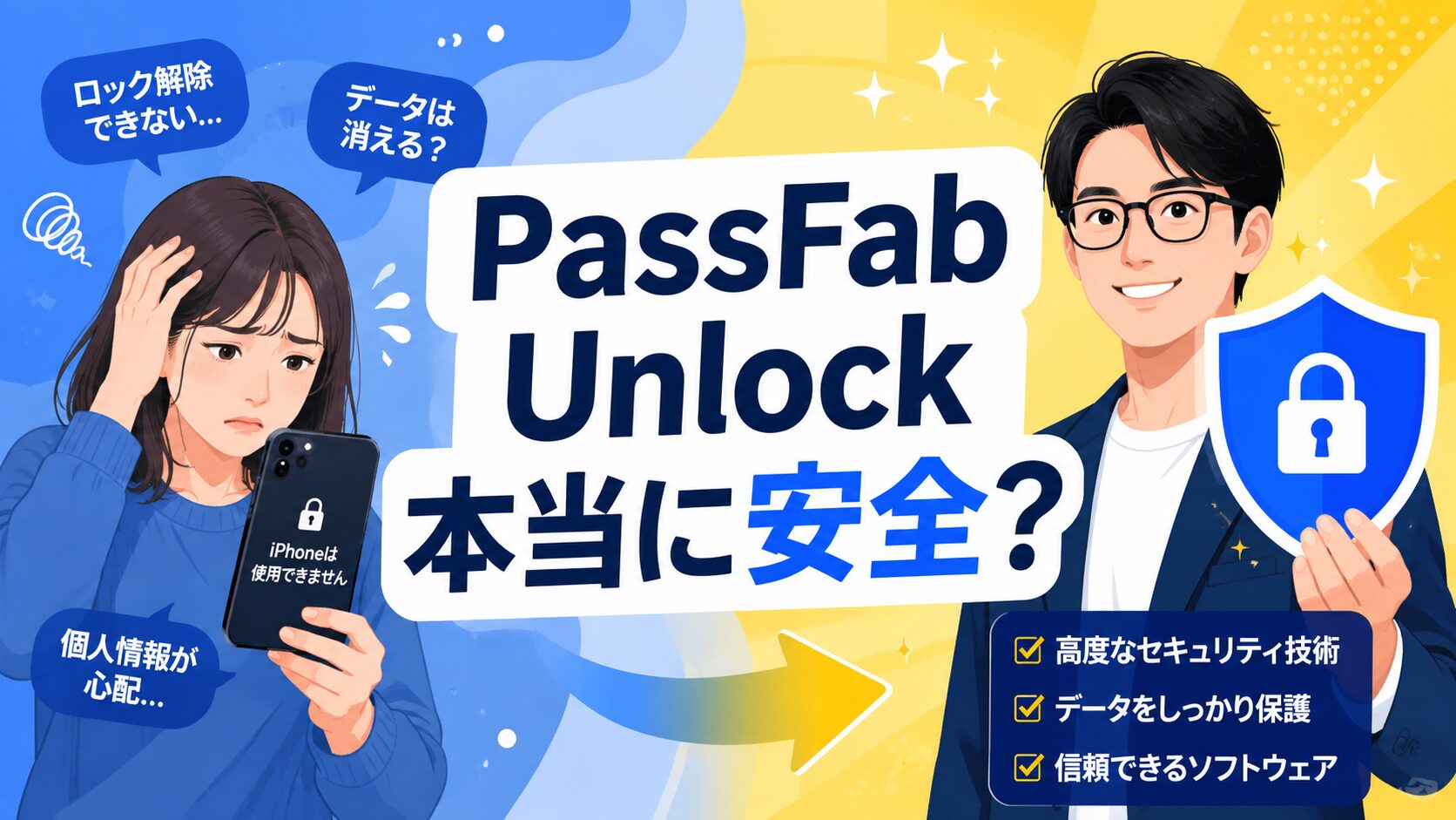 PassFab iPhone Unlockの安全性とリスク、初期化の注意点を専門家が解説するアイキャッチ画像