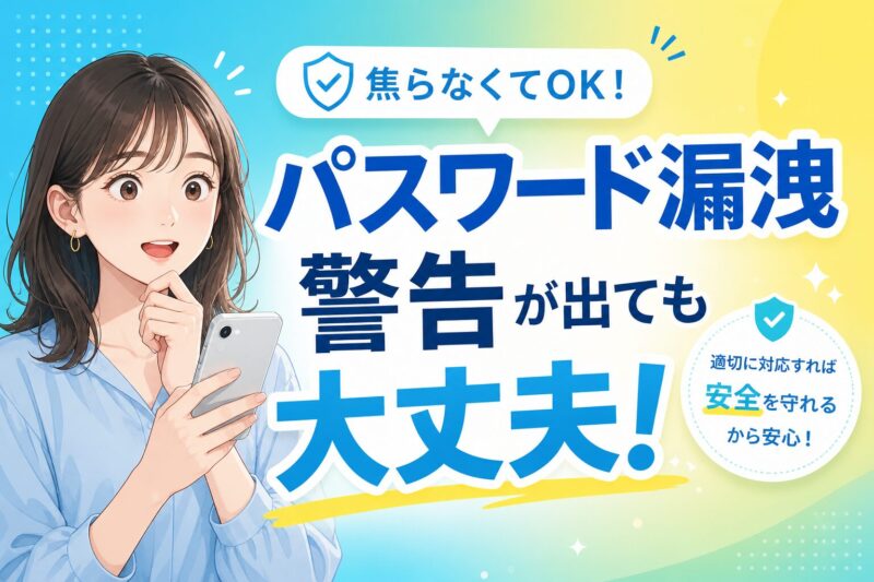パスワード漏洩の警告が出た時の正しい対処法と防衛術（アイキャッチ画像）